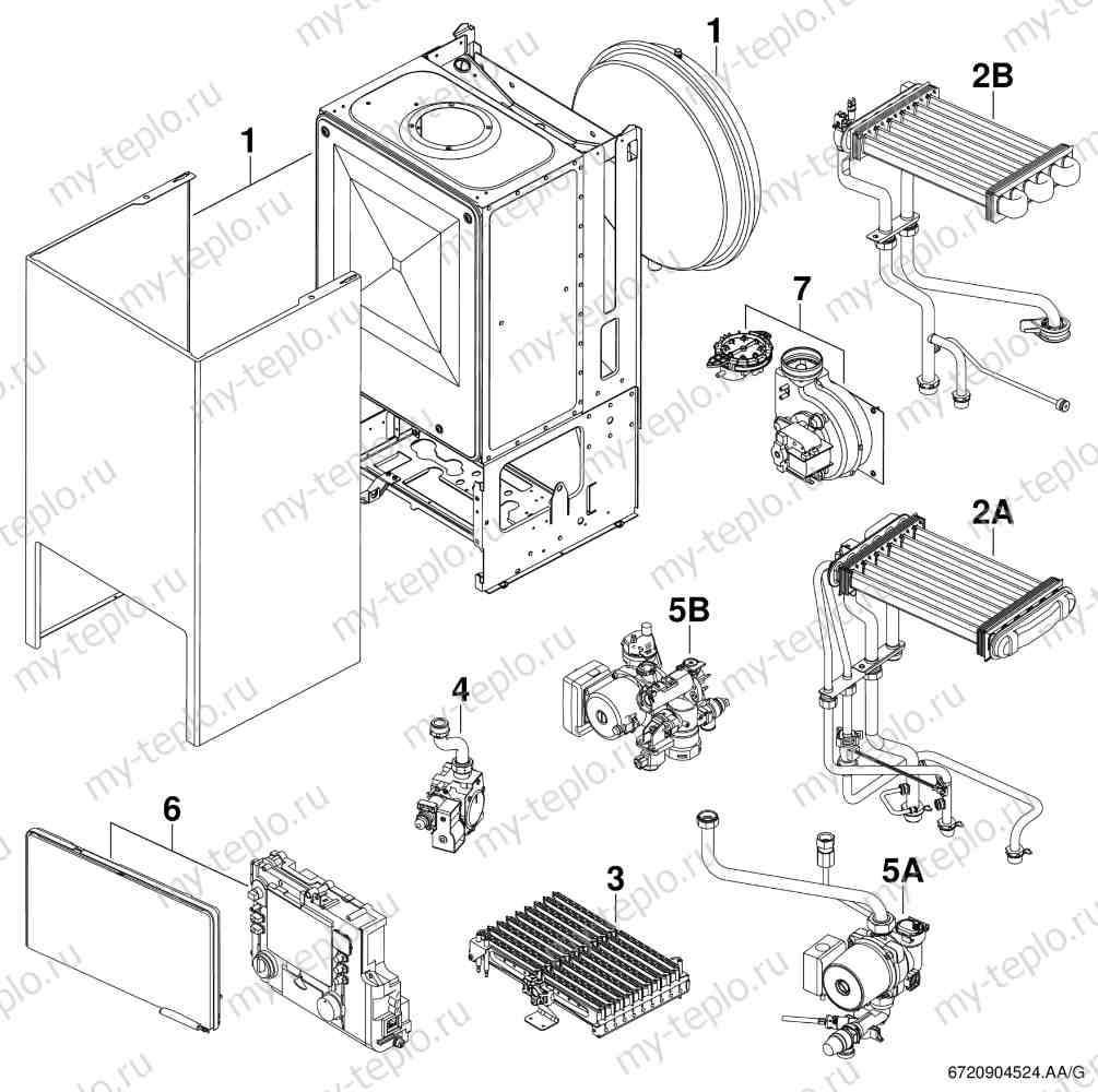 Купить запчасти Buderus Logamax U054-24 в Новокузнецке