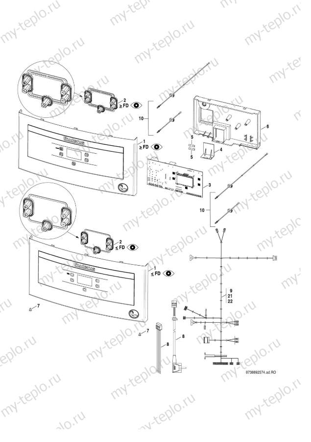 Запчасти Buderus Logamax U072-12/18K купить в Новокузнецке