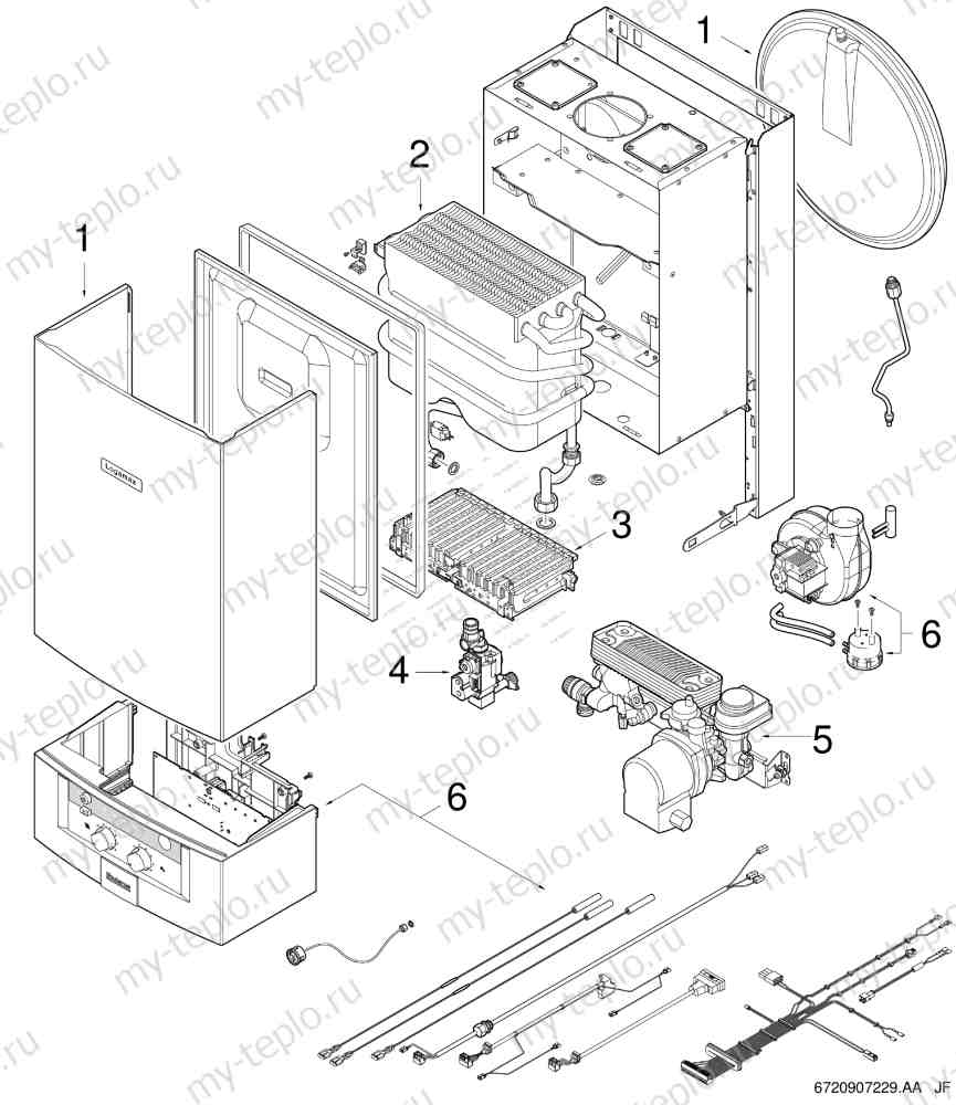 Купить запчасти Buderus Logamax U032-24К в Новокузнецке