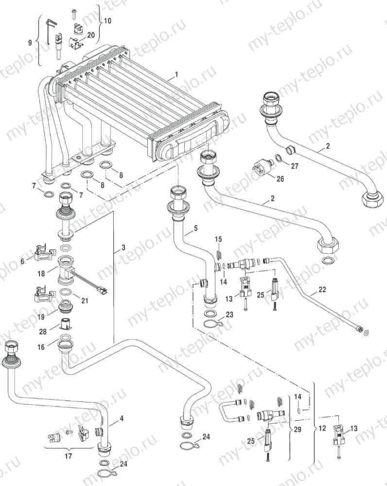 Купить запчасти Buderus Logamax U052-28К в Новокузнецке