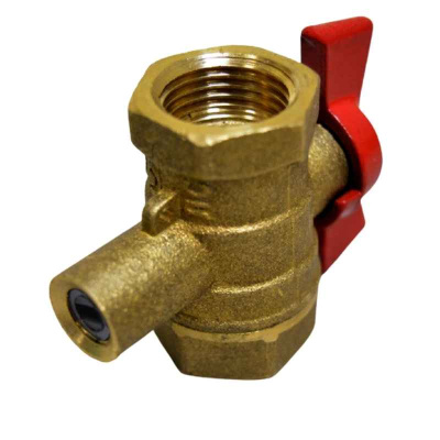 Кран шаровый DN15 11Б27п13 с гнездом для термодатчика