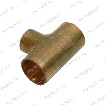 Медь Тройник переходной 28х22х28 пайка