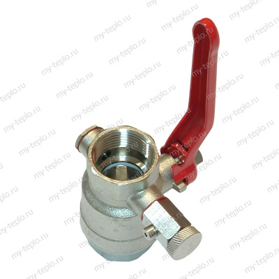 Джилекс кран шаровой 1" ММ с клапаном (М249)